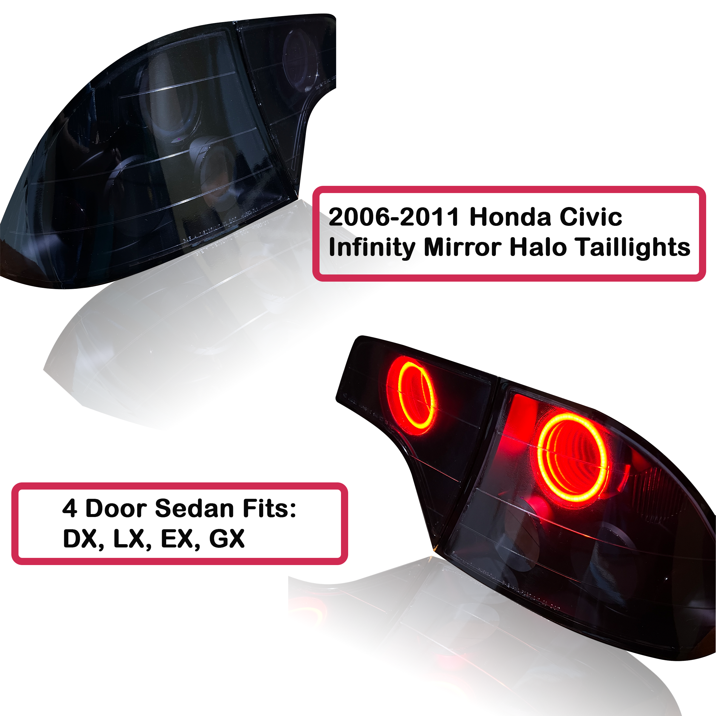 2006-2011 Honda Civic Infinity Mirror Taillights